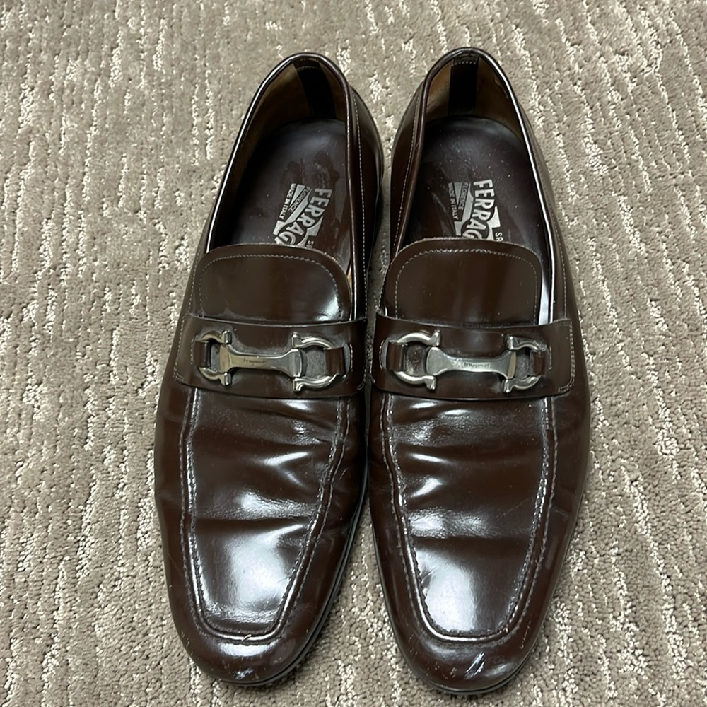 Men’s Ferragamo leather shoes